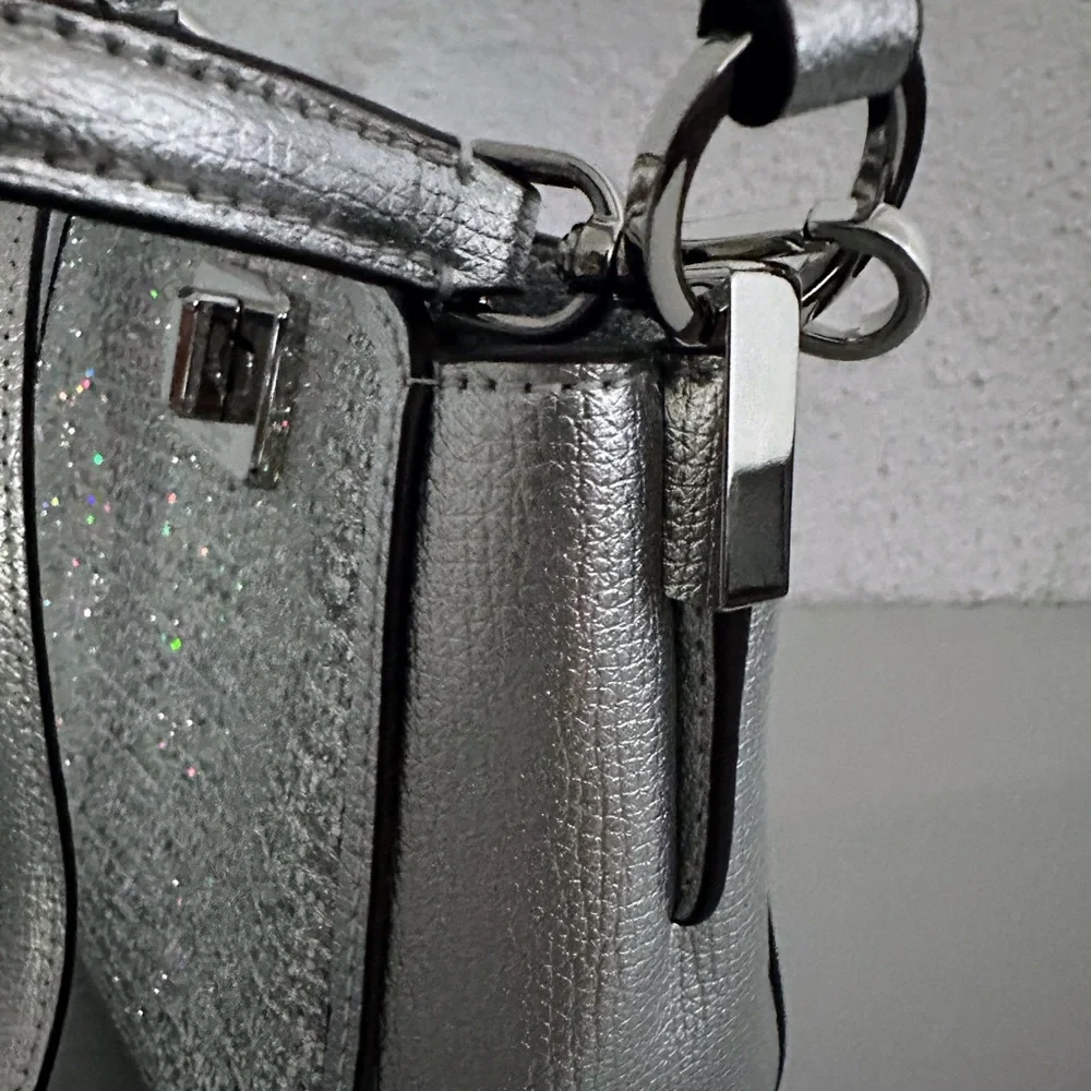 NWT KATE SPADE Phoebe Glitter Mini‎ Top Handle Crossbody
